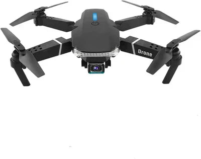 E88 Pro Drone with 4K HD Dual Camera/WiFi FPV, Foldable RC Quadcopter, Auto Hover, Altitude Hold, Headless Mode, App Control,طائرة بدون طيار E88 Pro مزودة بكاميرا مزدوجة بدقة 4K HD/WiFi FPV، وطائرة RC كوادكوبتر قابلة للطي،