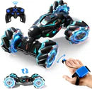 Stunt Car, 4WD 2.4GHz Remote Control Gesture Sensor Toy Cars, 360° Rotating Off Road Vehicle with Lights, Toy Cars for kids سيارة حيلة، سيارات لعبة تعمل بجهاز تحكم عن بعد بتردد 2.4 جيجا هرتز ومستشعر للإيماءات، تدور بزاوية 360 درجة